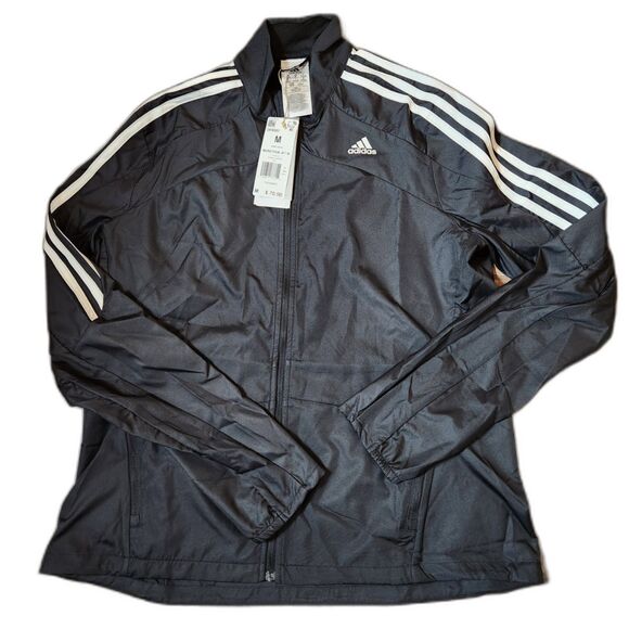 Adidas Marathon Jacket – Women’s Medium, Black, NWT, Water Repellent - Picture 1 of 8